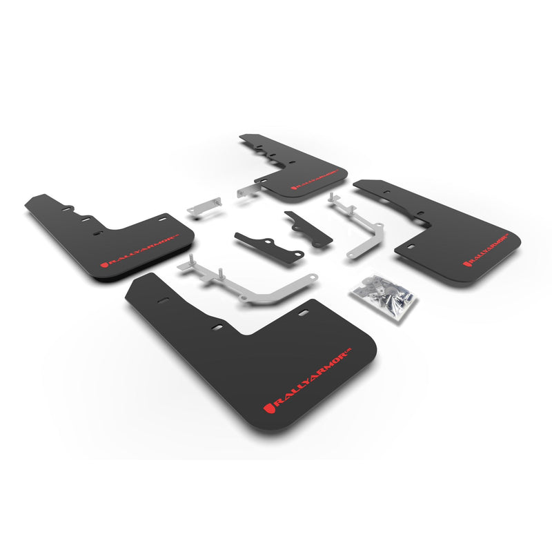 Rally Armor MF65-UR-BLK/RD 2020-2021 Hyundai Venue Black Mud Flap/Red Logo