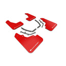 Rally Armor MF61-UR-RD/WH - 2019+ Mazda 3 Hatchback - Red Mud Flap/White Logo