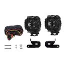 4" LZR LED - Round - Pillar Mount - 2-Light System - 24W Spot Beam - For 18-20 Jeep JL