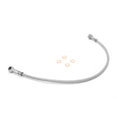 Front Brake Hoses Stainless Steel; 76-81 Jeep CJ5/CJ7/CJ8