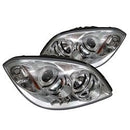 ( Spyder ) - Projector Headlights - LED Halo - LED ( Replaceable LEDs ) - Chrome - High H1 (Included) - Low H1 (Included)