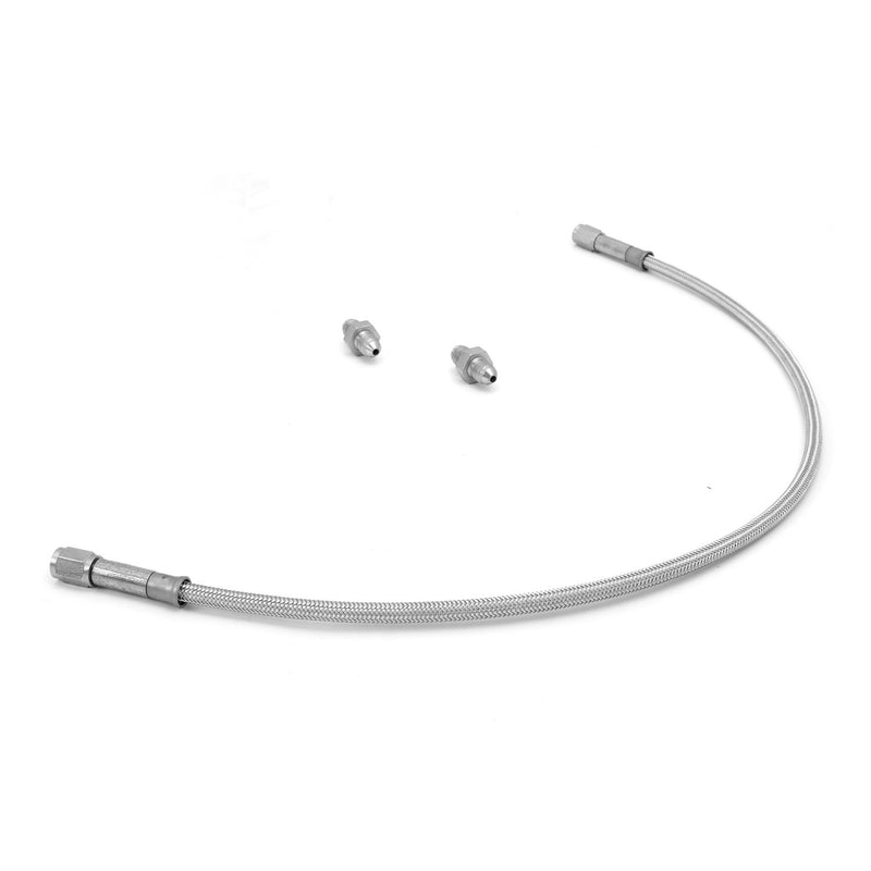 Rear Brake Hose Braided Stainless Steel; 67-73 Jeep CJ Models