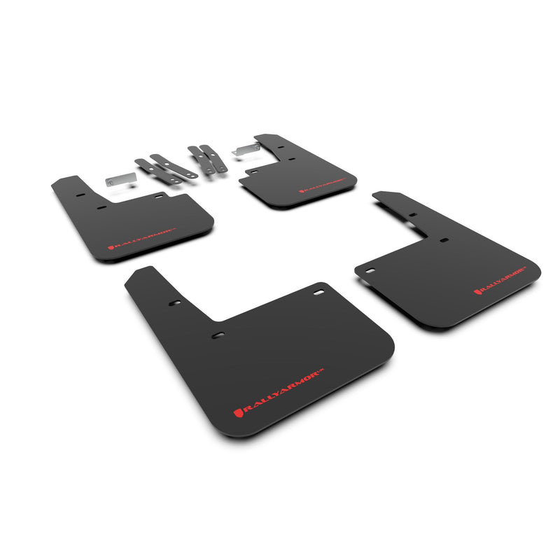 Rally Armor MF63-UR-BLK/RD 2018-2021 Hyundai Kona Black Mud Flap/Red Logo