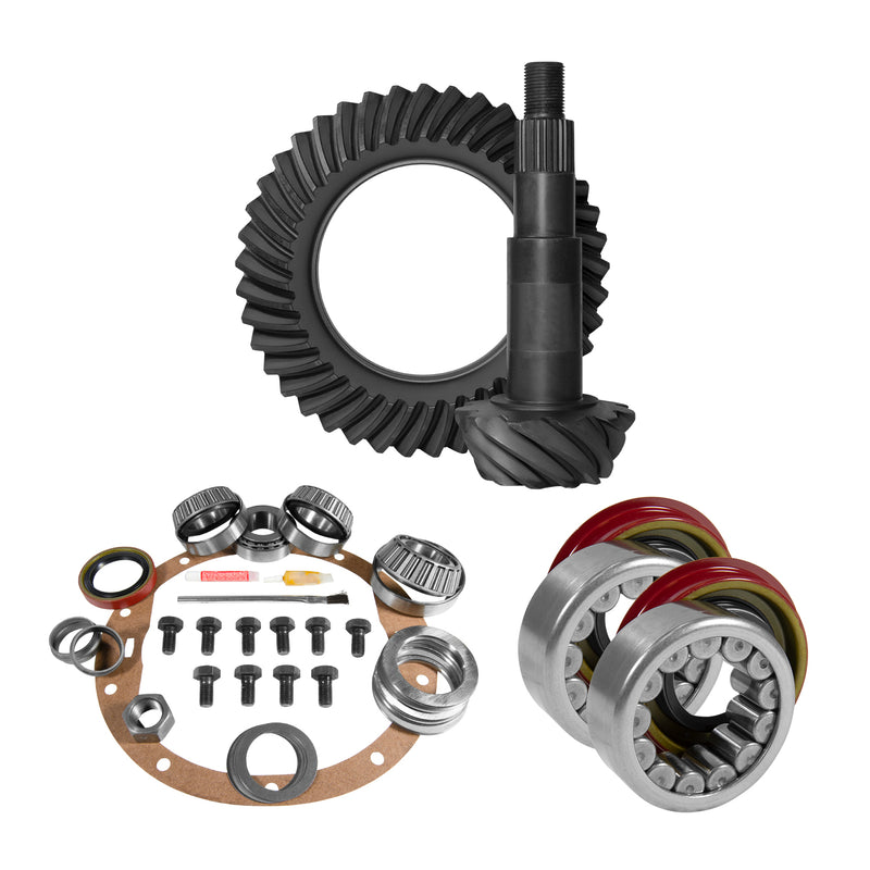 Yukon Gear 8.5" GM 4.11 Rear Ring & Pinion Install Kit Axle Bearings 1.78" Case Journal