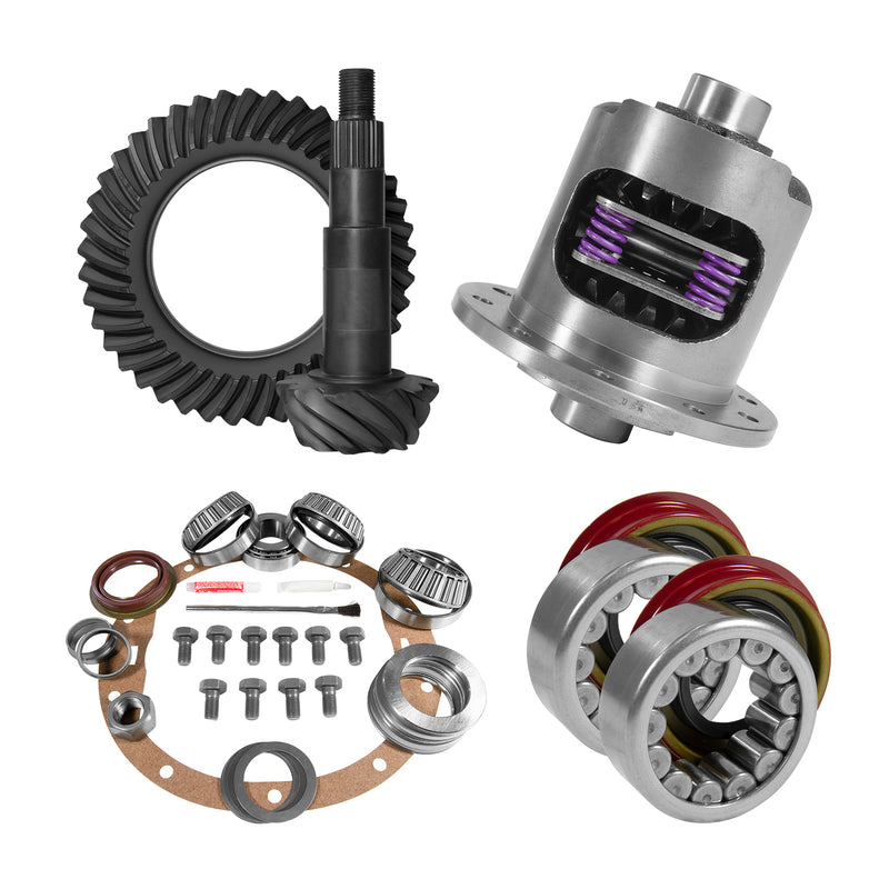 Yukon Gear 8.6" GM 3.42 Rear Ring & Pinion Install Kit 30spl Posi Axle Bearings & Seals