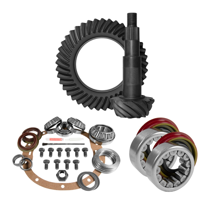 Yukon Gear 8.6" GM 4.11 Rear Ring & Pinion Install Kit Axle Bearings & Seal