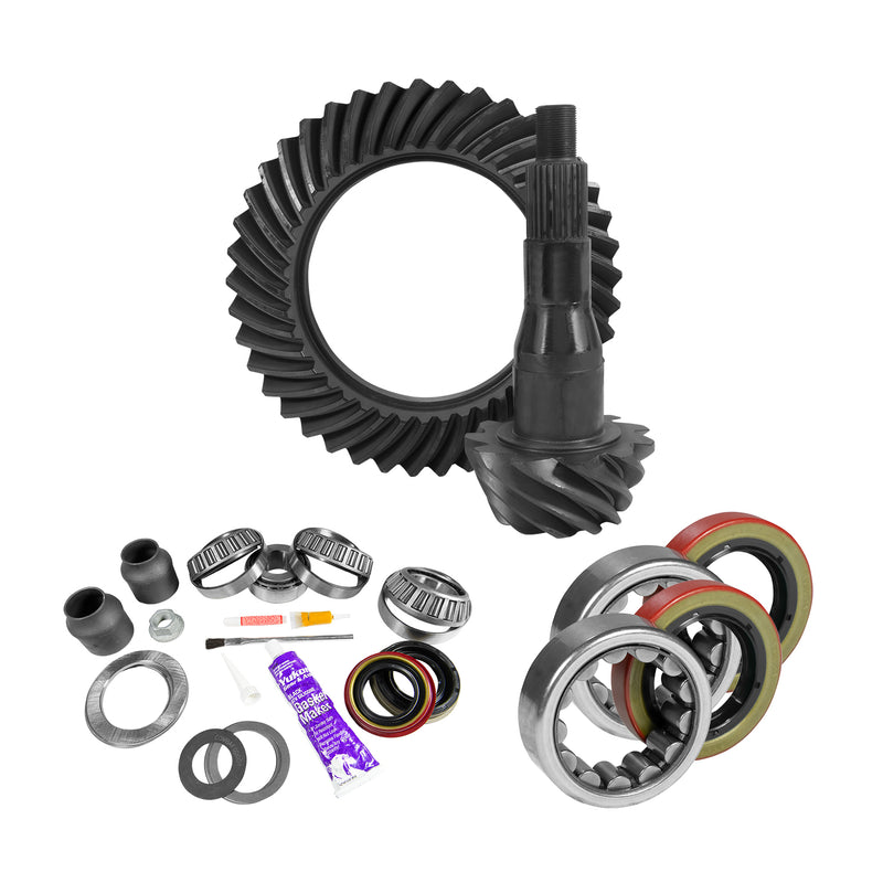 Yukon Gear 9.75" Ford 3.55 Rear Ring & Pinion Install Kit 2.53" OD Axle Bearings & Seal