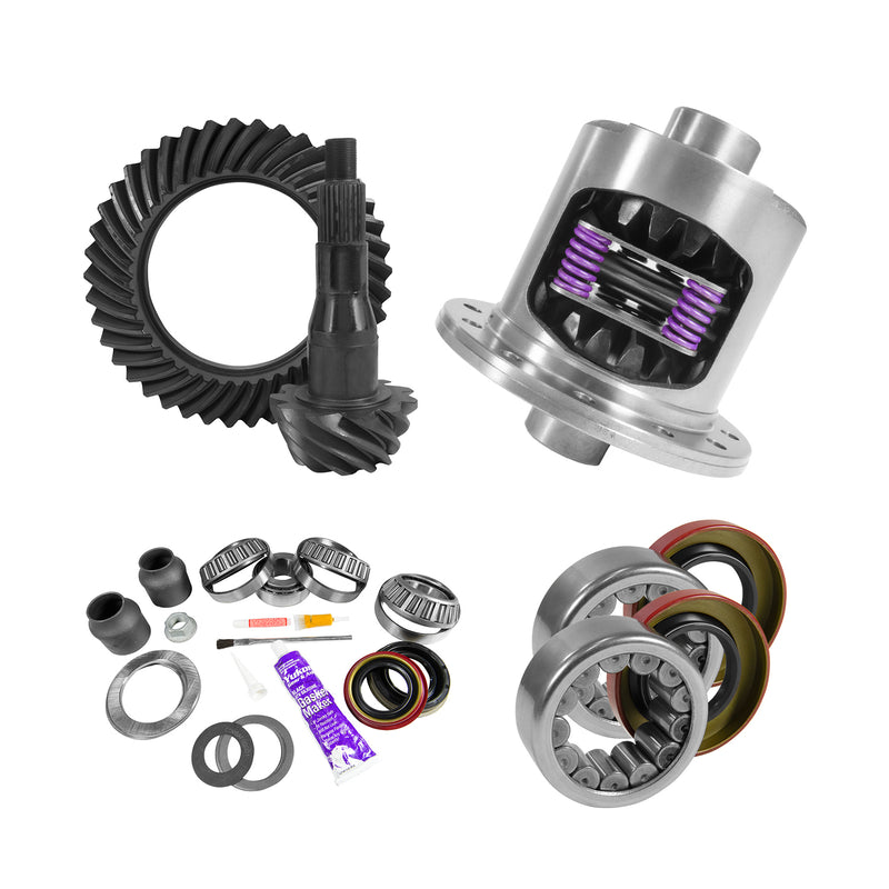 Yukon Gear 9.75" Ford 3.55 Rear Ring & Pinion Install Kit 34spl Posi 2.99" Axle Bearing