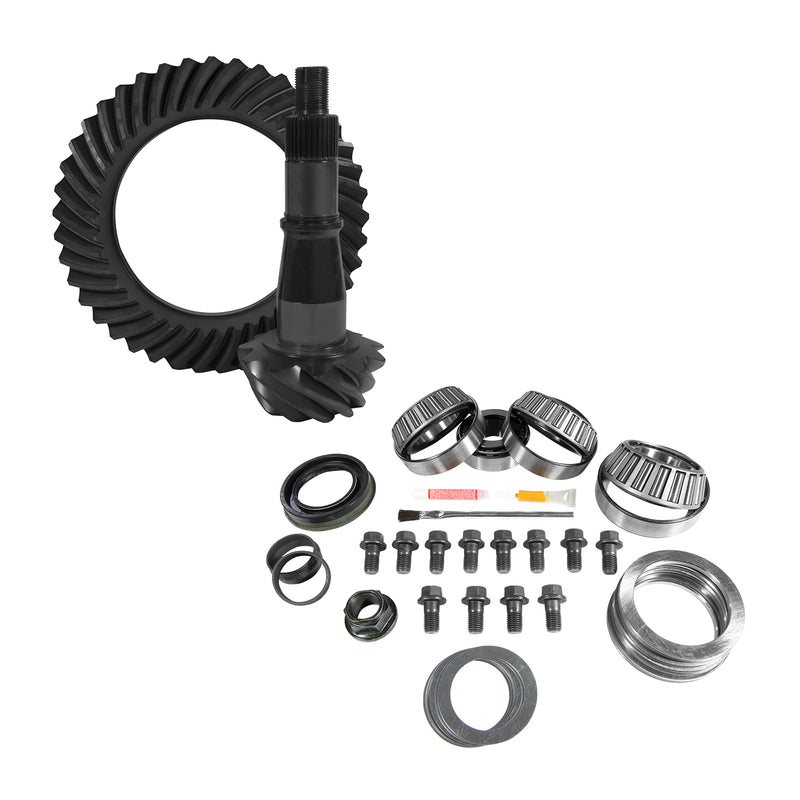 Yukon Gear 9.5" GM 4.56 Rear Ring & Pinion Install Kit Axle Bearings & Seals