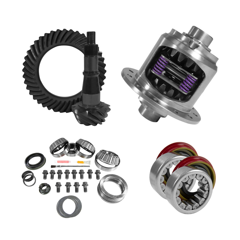 Yukon Gear 9.5" GM 3.42 Rear Ring & Pinion Install Kit 33spl Posi Axle Bearing & Seals