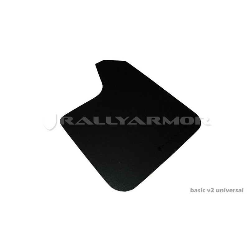 Rally Armor MF12-BAS-BLK - Universal - Black Mud Flap/Black Logo