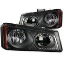 ANZO USA Crystal Headlight Set