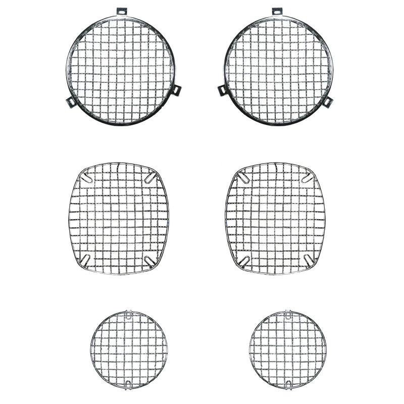 Stone Guard Set Stainless Steel; 72-86 Jeep CJ Models