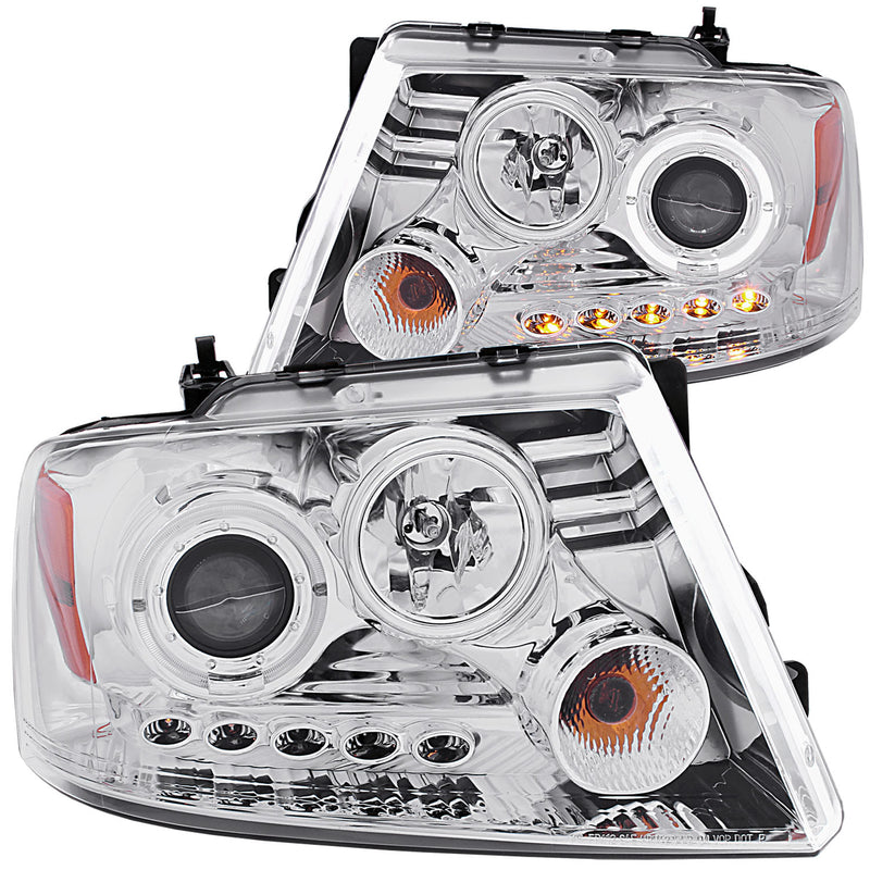 ANZO USA Projector Headlight Set w/Halo