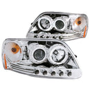 ANZO USA Projector Headlight Set w/Halo