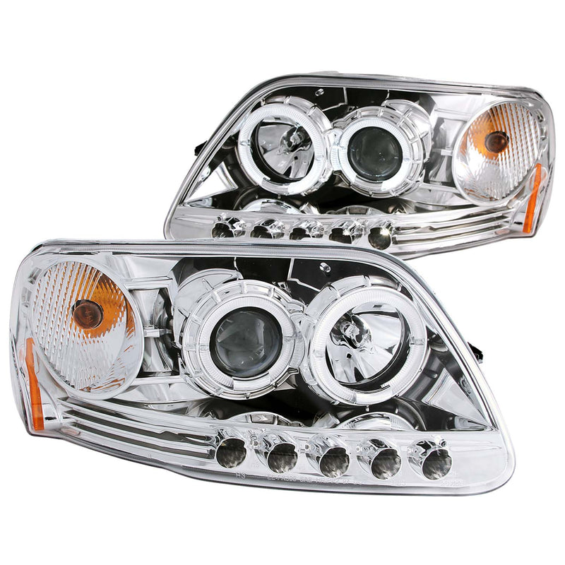 ANZO USA Projector Headlight Set w/Halo