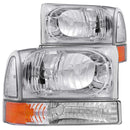 ANZO USA Crystal Headlight Set