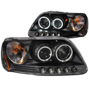 ANZO USA Projector Headlight Set w/Halo