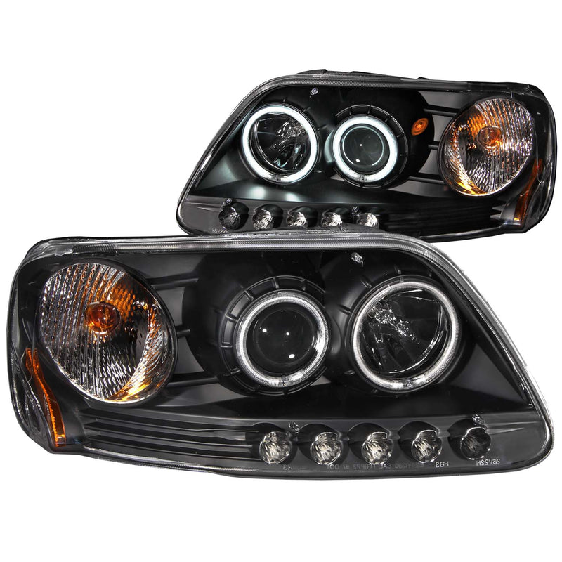ANZO USA Projector Headlight Set w/Halo