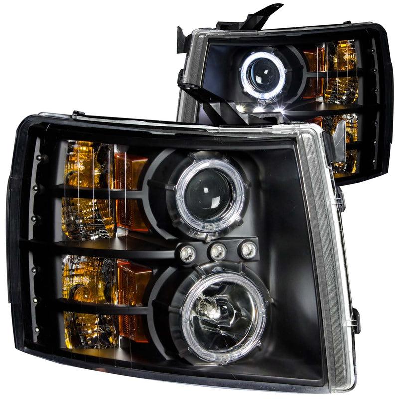 ANZO USA Projector Headlight Set w/Halo