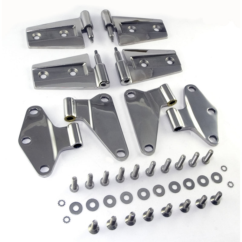 Door Hinge Kit Stainless Steel; 07-16 Jeep Wrangler JK