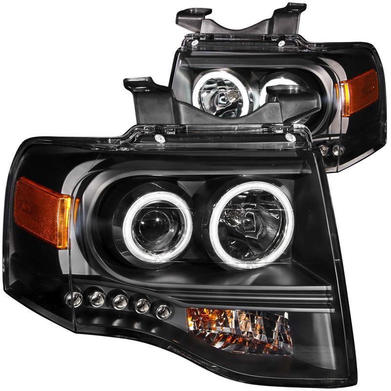 ANZO USA Projector Headlight Set w/Halo
