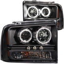 ANZO USA Projector Headlight Set w/Halo