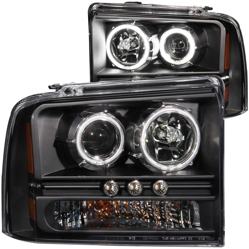 ANZO USA Projector Headlight Set w/Halo