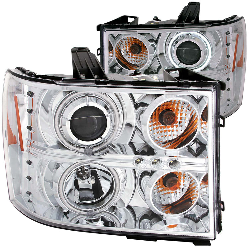 ANZO USA Projector Headlight Set w/Halo