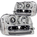 ANZO USA Projector Headlight Set w/Halo