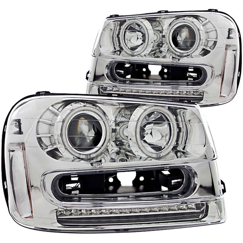 ANZO USA Projector Headlight Set w/Halo