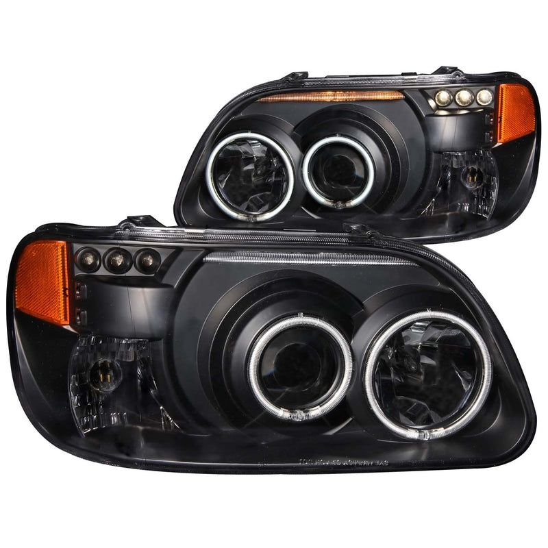 ANZO USA Projector Headlight Set w/Halo