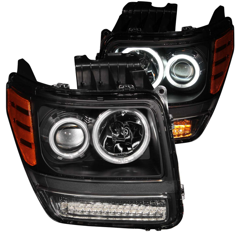 ANZO USA Projector Headlight Set w/Halo