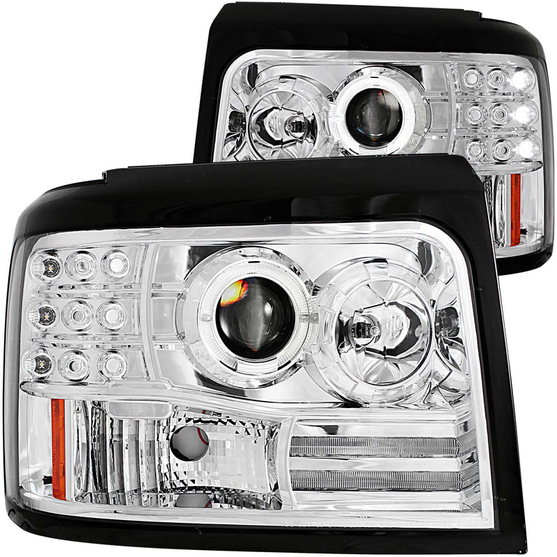 ANZO USA Projector Headlight Set w/Halo