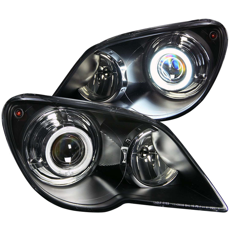 ANZO USA Projector Headlight Set w/Halo