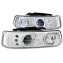 ANZO USA Projector Headlight Set w/Halo