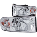 ANZO USA Crystal Headlight Set