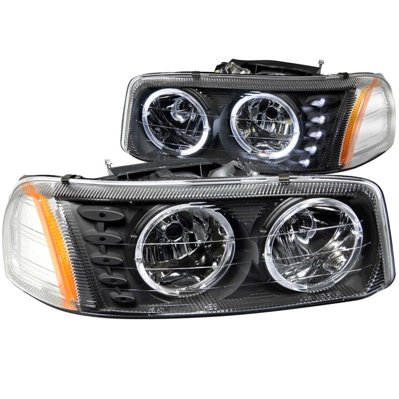 ANZO USA Crystal Headlight Set w/Halo