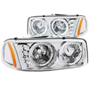 ANZO USA Crystal Headlight Set w/Halo