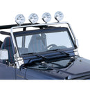 Full Frame Light Bar Stainless Steel; 97-06 Jeep Wrangler TJ