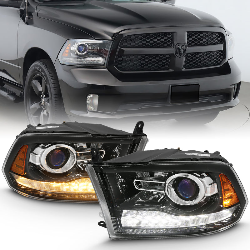 ANZO USA Projector Headlights W/ Halo