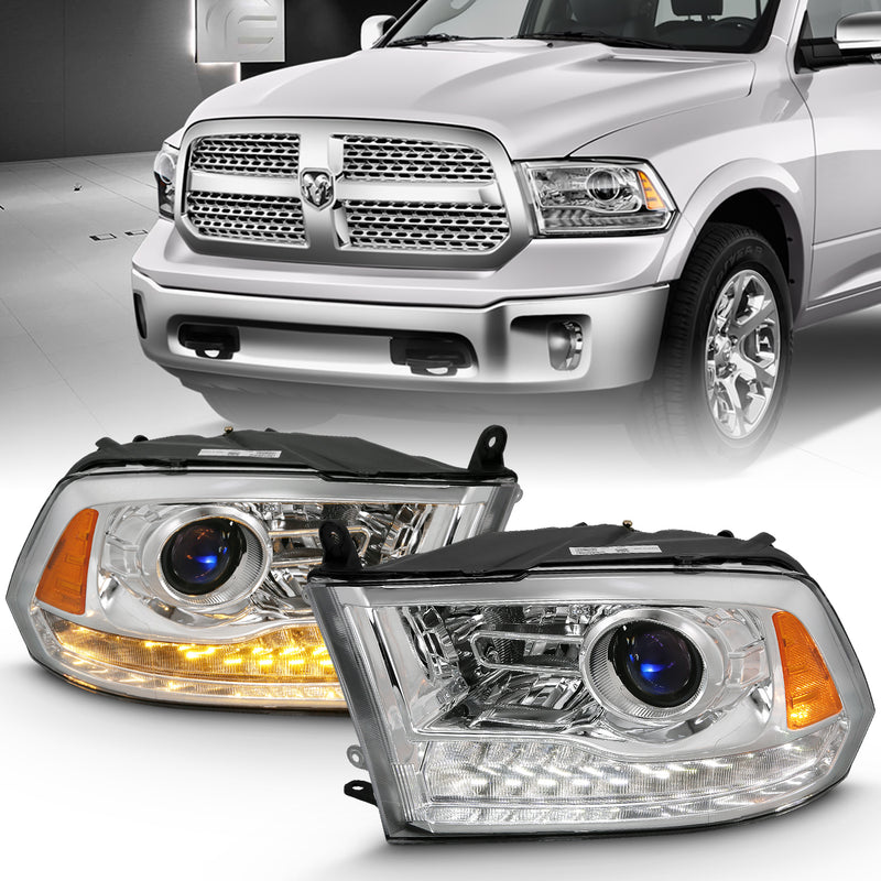 ANZO USA Projector Headlights W/ Halo