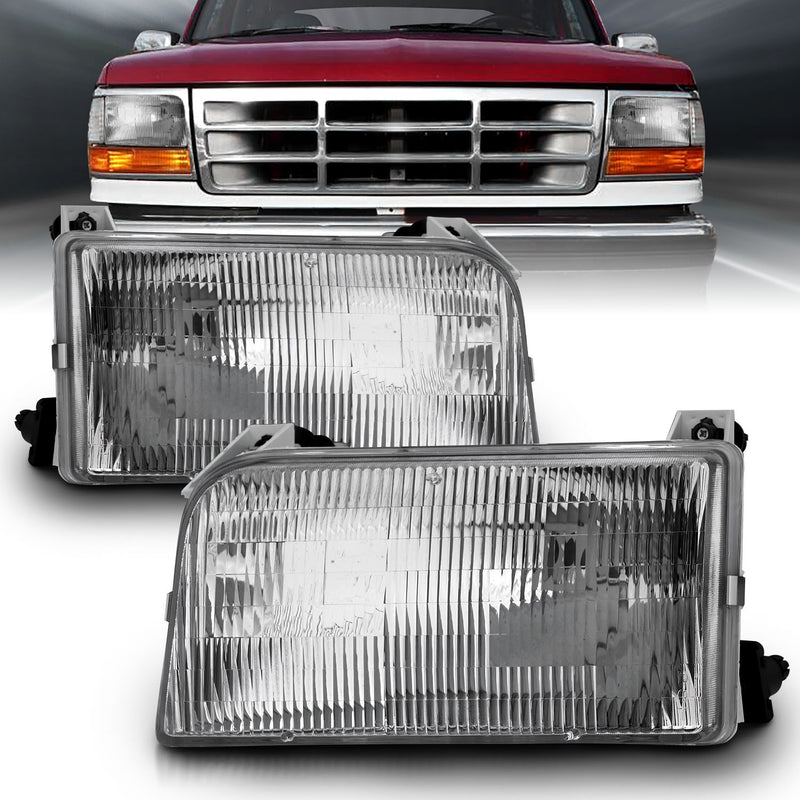 ANZO USA Crystal Headlight Set