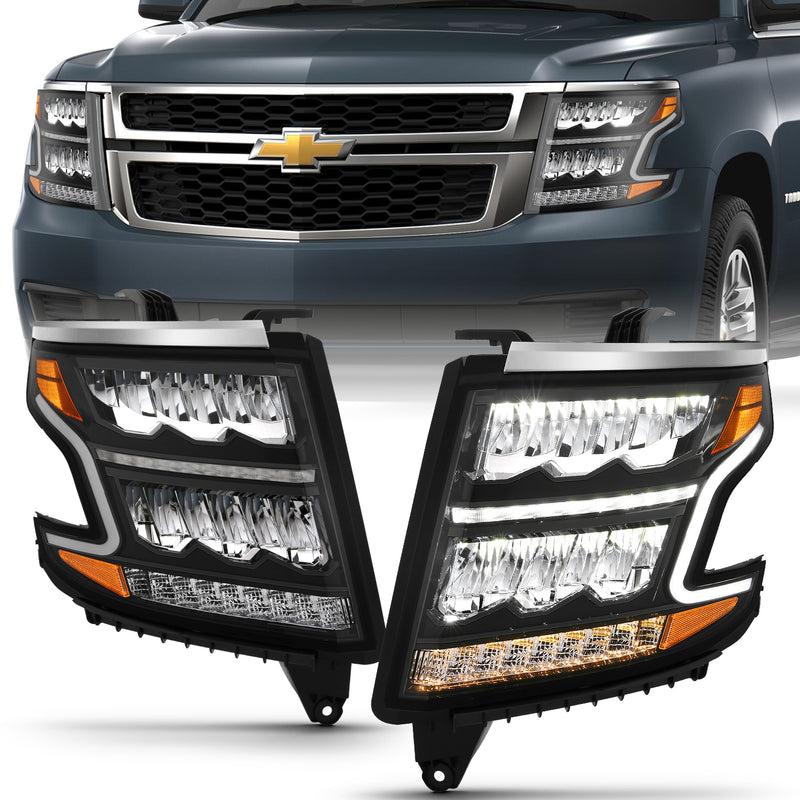 ANZO USA LED Crystal Headlights