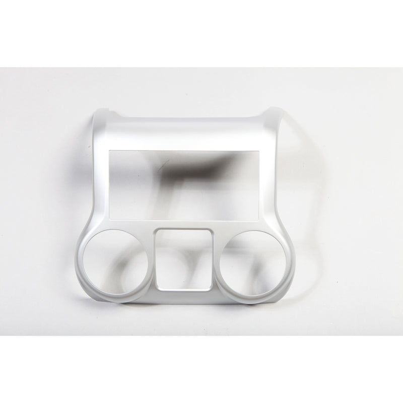 Center Radio Console Brushed Silver; 11-16 Jeep Wrangler JK