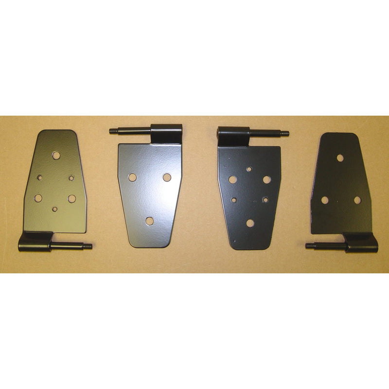 Door Hinge Kit Black; 87-06 Jeep Wrangler TJ
