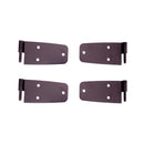 Door Hinge Kit Black; 76-86 Jeep CJ Models
