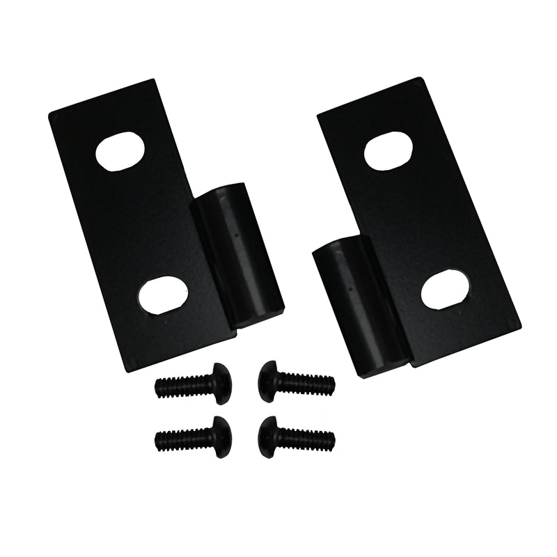 Lower Door Hinge Brackets Black; 76-06 Jeep CJ/Wrangler YJ/TJ