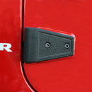 Door Hinge Cover Kit Textured Black; 07-16 Jeep Wrangler JK
