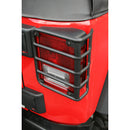 Tail Light Euro Guards Black; 07-16 Jeep Wrangler JK